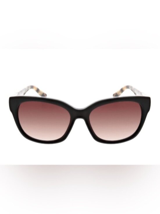 Oscar de la Renta Black Frame Sunglasses with Brown Gradient Lenses main image 4